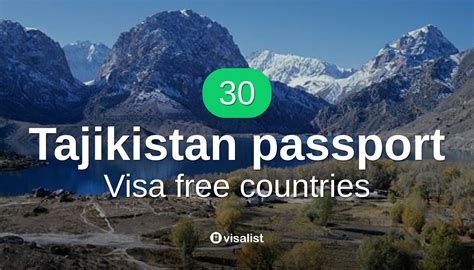 tajikistan passport visa free countries
